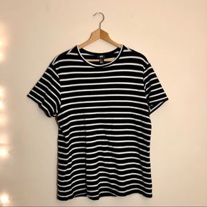 H&M striped tee (100% cotton!!) men’s Large